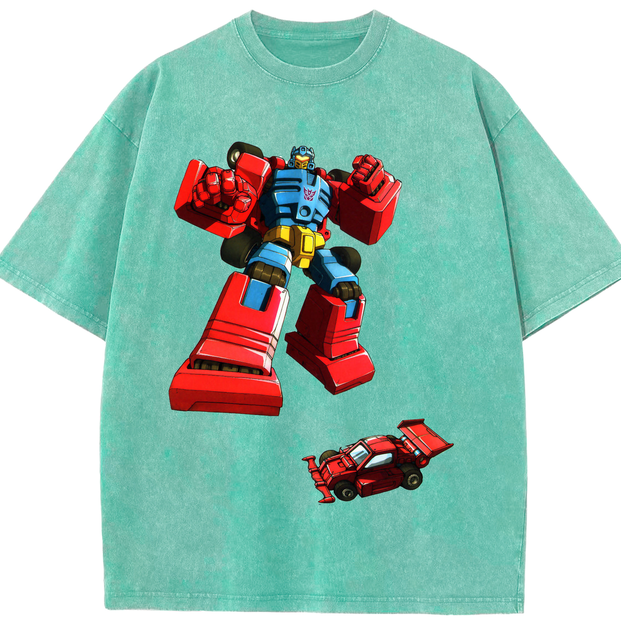 （画像用）  綿100% ヴィンテージ風 半袖Tシャツ（フロントプリント）